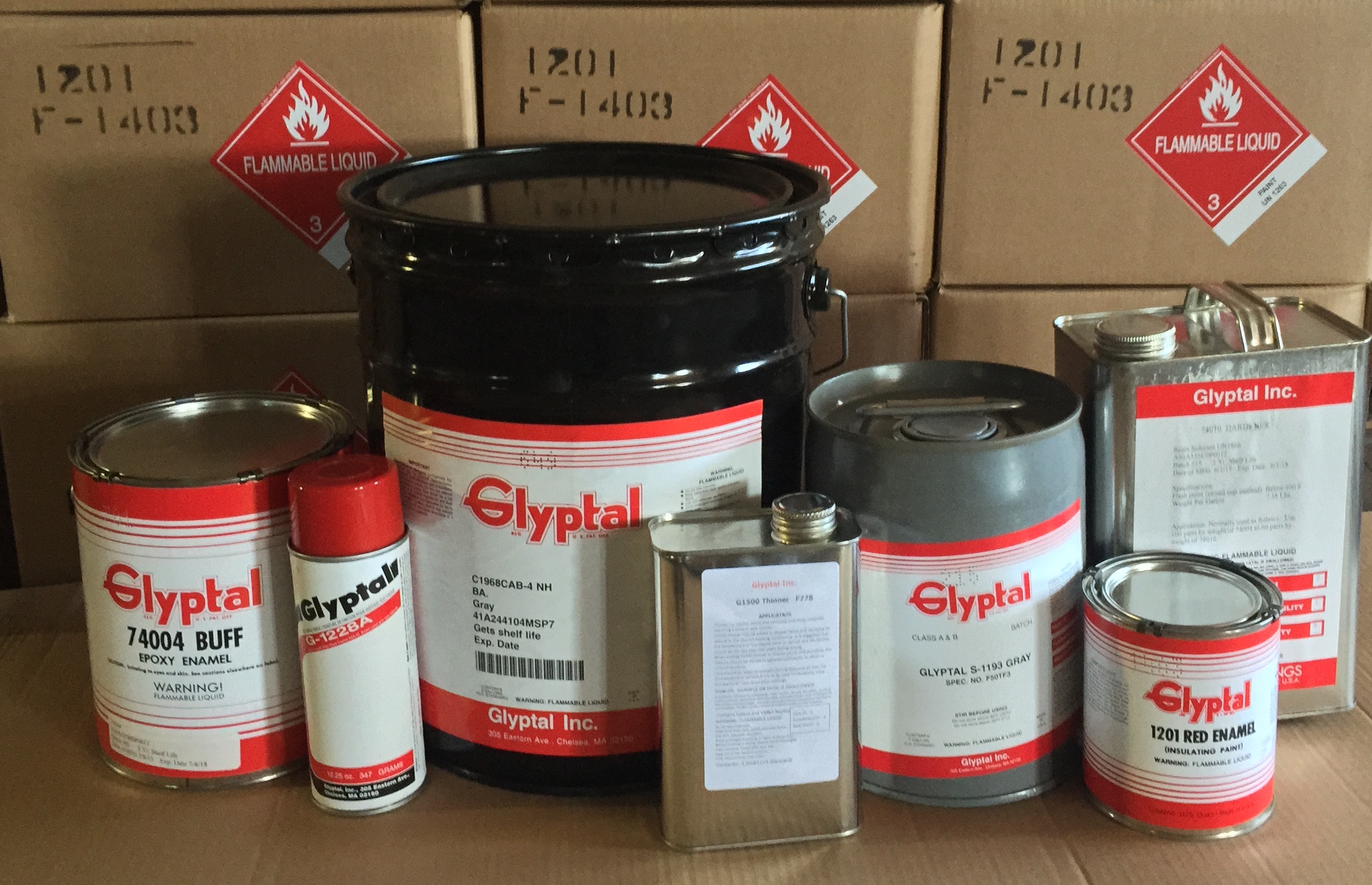 Various Glyptal products